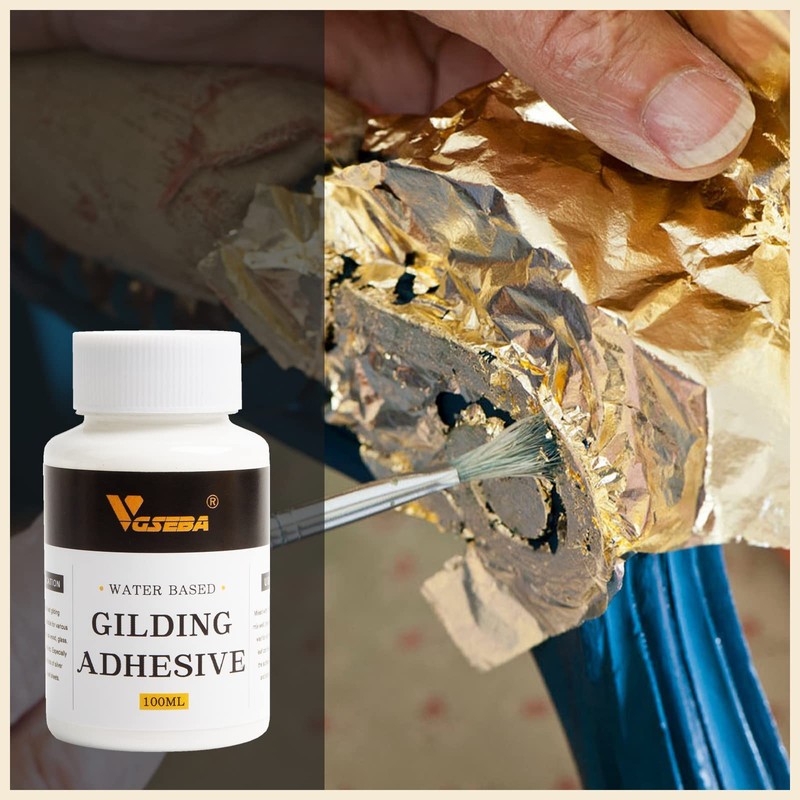 Gold Leaf Adhesive,Gilding Adhesive,Gold Leaf Glue for Craft, Arts, Wood