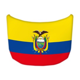 Punejapur Ecuador Flag Car Hood Cover 3.5X5Ft Ecuadoran National Flags Car Bonnet Banner Elastic Fabrics Windproof Vehicles Decorate Engine Flag Sign
