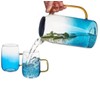 Inner Casa Glass Pitcher Set (54 oz) with 2 Matching