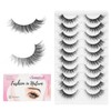 SONAFEEL Natural Wispy Lashes Cat Eye Lashes Clear Band 13mm