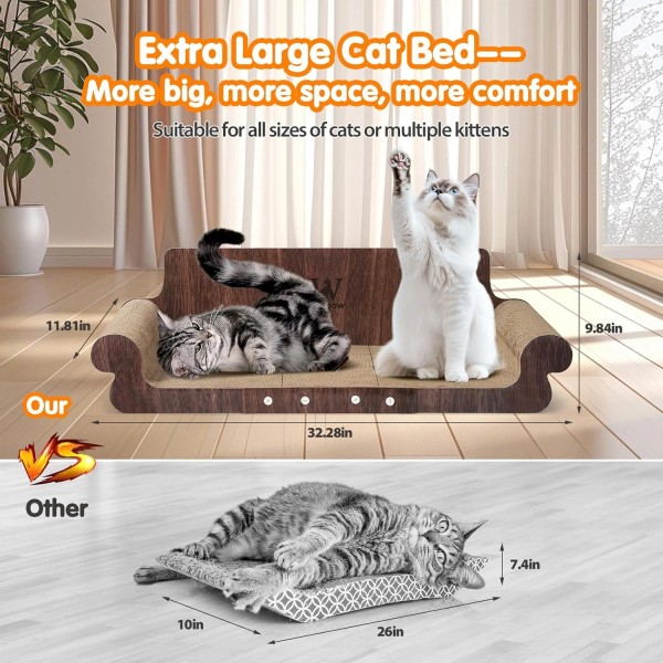 Does not apply Extra Large Cat Scratcher Bed 32" Scratching