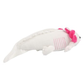 unsnurnoch 18'' White Axolotl Plush Toy, Realistic Salamander Stuffed Animal with Pink Gills, Soft Cuddly Plushie for Kids & Friends, Cute Birthday Children's Day or Room Decor