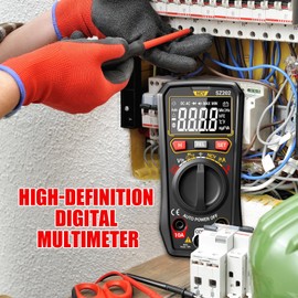 Residential Multimeter, Residential Electrical Multimeter Voltage Tester, Compact Electric Measuring Device for Household Capacitor Testing