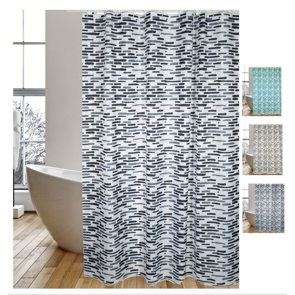 MSV Cotexsa by Premium Anti-Schimmel Textil Duschvorhang - Anti-Bakteriell, waschbar,