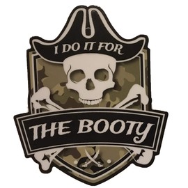 Pirate I Do It for The Booty - Bumper Sticker Vinyl Decal