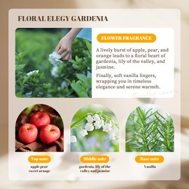 PARTYHIPPO Coconut Shell Scented Candle – 60-Hour Burn | Natural Soy Wax & Essential Oils | Eco-Friendly Handmade Aromatherapy Candle for Relaxation, Stress Relief & Home Decor (Floral Elegy Gardenia)