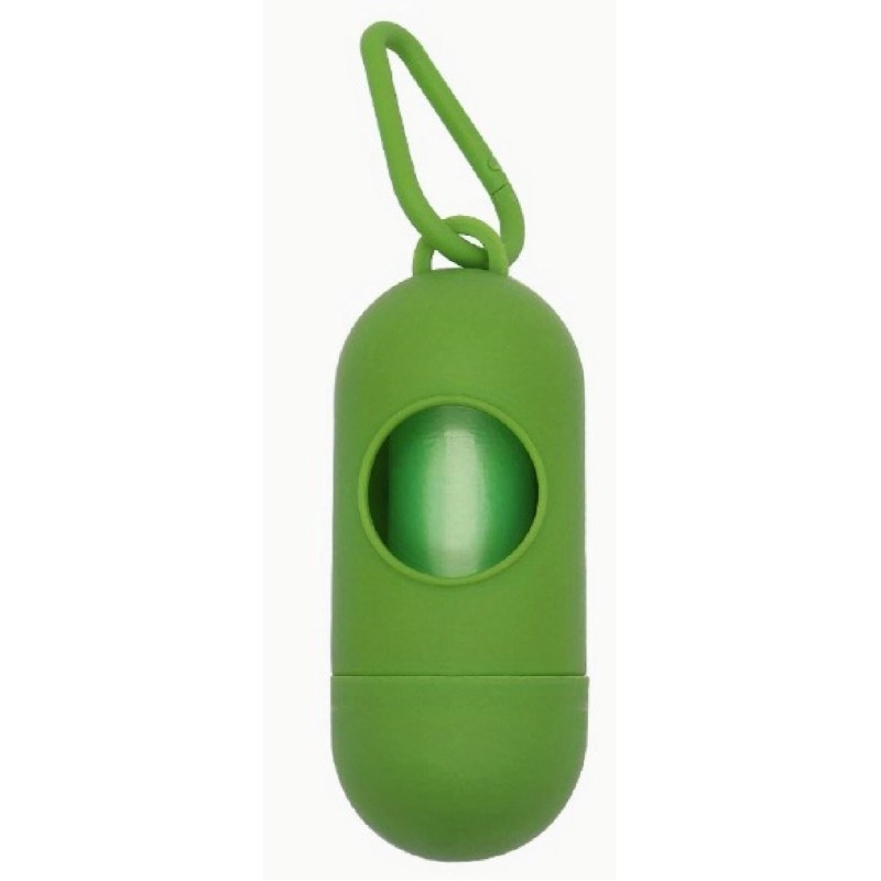 HappiTimz Dog Poop Bag Dispenser - With Bags - Red