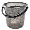keeeper 10L Ilvie Polygon Crystal Grey Bucket with Integrated Measuring