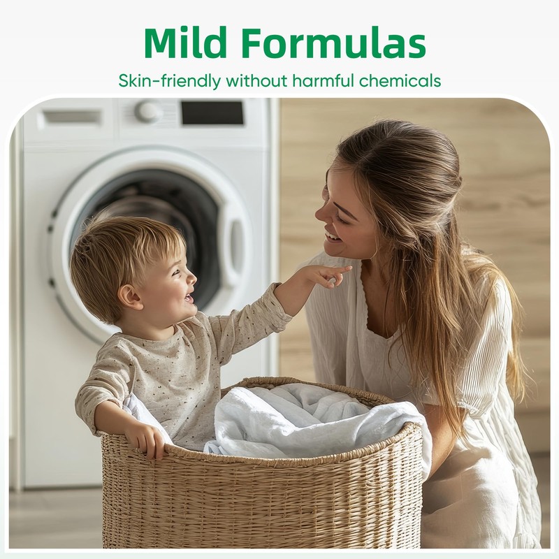 Travel Laundry Detergent Sheets Eco-friendly 120 Loads Fisroa Clothes Washing