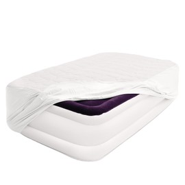 CHILLSUN Waterproof Mattress Protector, Queen Size Fitted Sheet Deep Pocket Stretches up 8-21", Sleep Noiseless Soft. Breathable Cooling Hypoallergenic Material, Mattresses Cover for Bed, White