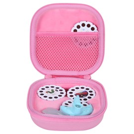 Aenllosi Hard Carrying Case Replacement for Moonlite Mini Projector Gift Pack fits upto 20 Storybook Reels,Storybook Projector Organizer, Pink, Hard