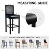 WENZMOC PU Leather Bar Stool Covers with Backs 100% Waterproof