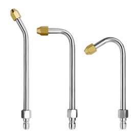LJKLAJ 3Pack Pressure Washer Extension Wands Curveds Extension Rod 1/4Inch QuickConnects Washer Elbow Rod Water Kit Extension Rod