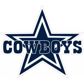 (NOT A PATCH) Dallas Cowboys Football HTV Heat Transfer Vinyl Iron On - 6" Inches