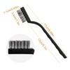 12 Pcs Wire Brush Set Plastic Handles Stainless Wire Brush