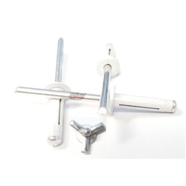 White Exploding Pop Rivets 3/16" Tri-Fold Small Aluminum Head Steel Mandrel .040 - .354 Grip Range Fastener