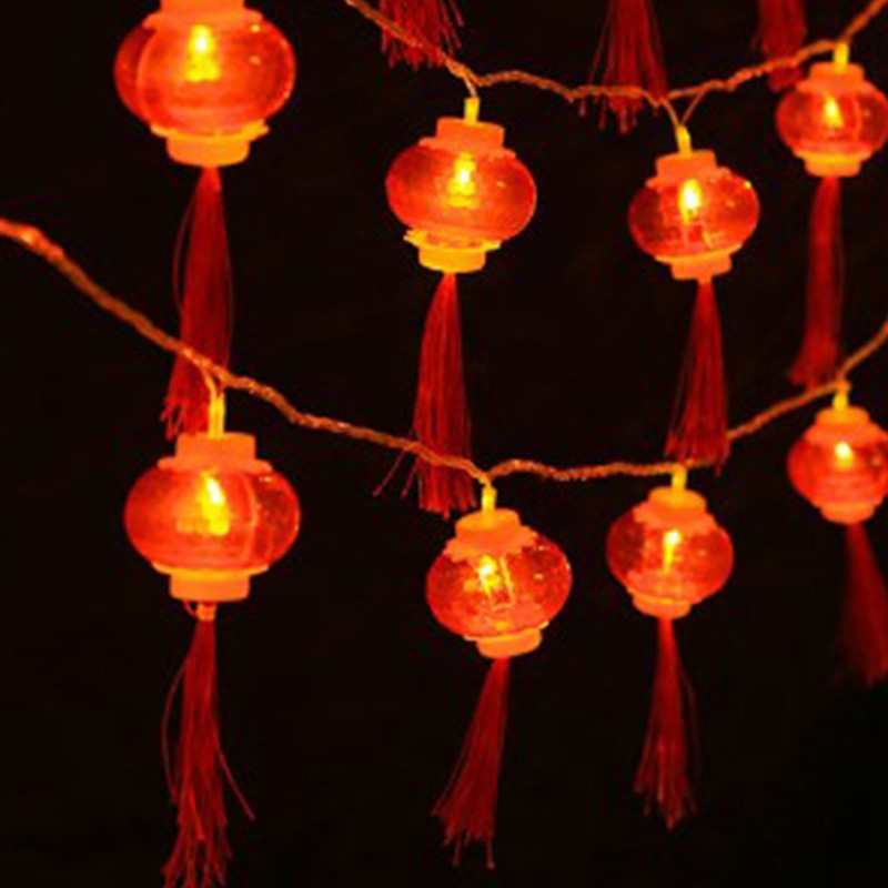 Red Chinese Lantern String Lights LED Light Beads Waterproof New