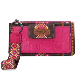 Wrangler Clutch Purse for Women Aztec Print Wristlet Wallet Credit Card Holder WG139-W013HPK