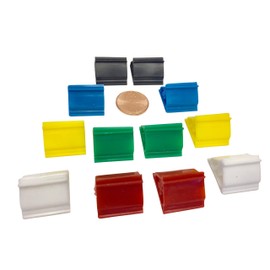 Game Board Markers - 12 Stands Plus 24 White Die Cut Cards - Board Game Card Stand -DIY Game Board Pieces - Yardware etcetera