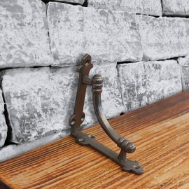 Cast Iron Brackets Edwardian Vintage Style Mounted Supports for Shelving Below Stairs 175mm