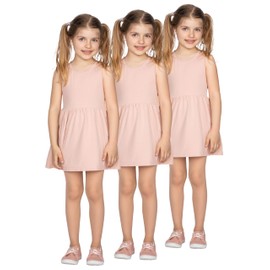 LORES Tonia Pack of 3 Girls Plain Semi-Transparent Tights for School Classic Tights with Feet for Dance and Ballet for Everyday 20 Denier, 3Pcs Natural