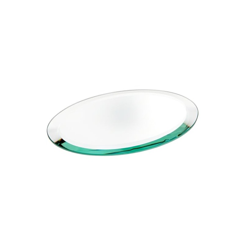 Plymor 5" x 7" Oval, 5mm Thick Beveled Glass Mirror
