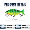 BLUEFISHER Fishing Lures Excellent Bionic Lures for Bass Trout Walleye,