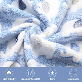 luciphia Dog Blanket, Cat Blanket, Washable, 1 x Pack of 3 Blankets for Small/Medium Dogs and Cats, Cuddly Blanket, Fluffy, Soft, Warm Fleece Pet Blanket for Travel, Sofa, 60 x 40 cm