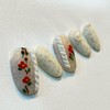 Camellia InknitHandmade Nail Tips - Petit Round / 동백이니트수제네일팁 -