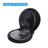 PATIKIL CD Case Holder, Microfibre Leather 20 Capacity Grid Hard
