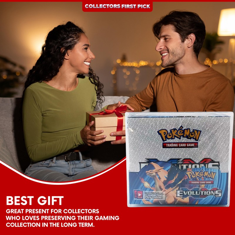 Collector's First Pick Plastic Booster Box Display Case for Pokemon