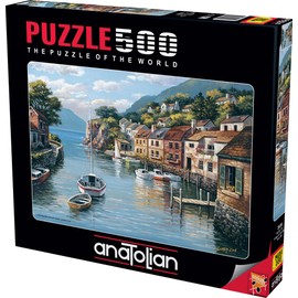 Anatolian Puzzle - Village on The Water, 500 Piece Jigsaw Puzzle, #3535