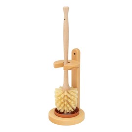Redecker Natural Toilet Brush Toilet Brush Set (Tampico Fiber, Medium Hard)
