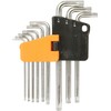 E-Value ELTW09SL Hex Lobe Wrench Set, Anti-Fidding, 9-Piece Set