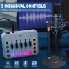 Podcast Equipment Bundle for 2, Streaming Audio Interface with 5