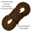 TOFL Leather Boot Laces|1/8 Inch Thick 72 Inches Long|2 Leather