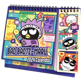 2024~2025 Feature Kawaii Penguin Monthly Yearly Desktop Calendar