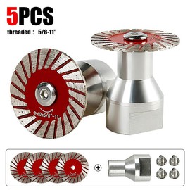 5PCS 1.57"(40MM) Diamond Saw Blades for Granite, Marble, Sandstone, Tombstone & Stone - Angle Grinder Tool for Carving, Lettering in Masonry & DIY