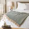 DII Chevron Throw Collection Handloomed Cotton, 50x60, Hunter Green