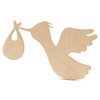 DIY Stork Baby Shower Decorations 6-inch, 1/8 inch Thick, Pack