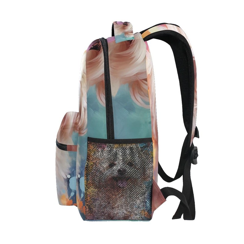 Dog Maltese High School Bag Backpack Bookbags Book Bags for