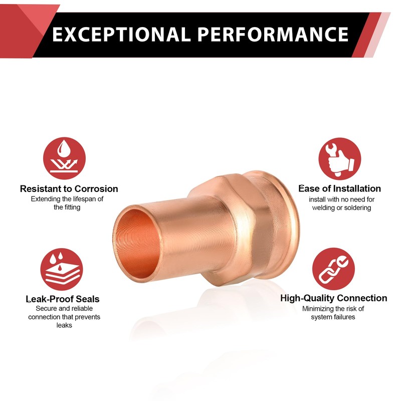 (Pack of 5) EFIELD 3/4" FTG Press x 3/4" Female