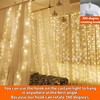 HXWEIYE 300LED Fairy Curtain Lights Warm White, 3mx3m USB Powered