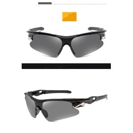 BSLVWG Polarised Sports Sunglasses for Men Women Driving Sunglasses UV400 Protection Sports Sunglasses for Cycling Running Fishing Golfing Outdoor Activities Unbreakable Frame (Black)
