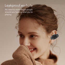 5.3 Open Ear Earbud, Ergonomic Design, IPX4 Waterproof, One Control, HiFi Stereo Sound, with Leakproof Earhole, for Running Cycling (Black)