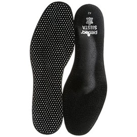 Pedag Siesta Leather Insoles Black for Heel Shoes, Court Shoes and Tight Shoes Flexible Fallen Arches and Splayfoot Support Active Carbon Against Foot Odor - Black, 43 EU
