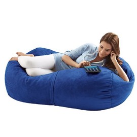 Jaxx Bean Bags Sofa Saxx Bean Bag Lounger, 4-Feet, Blueberry Micro Suede