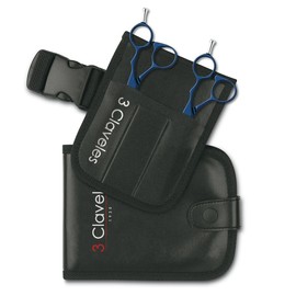 3 Claveles 12689 – Kit Friseur-Etui Cinturon und Schere Friseur Schneiden und Schnitzen von 5.5, blau