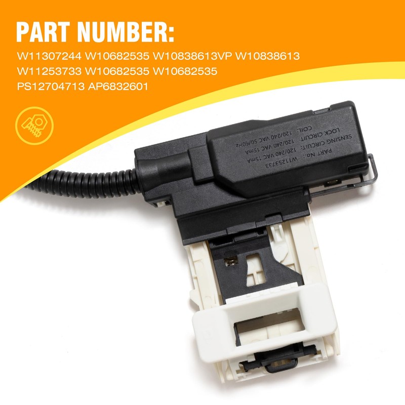 W11307244 W10682535 Washer Lid Lock Assembly - Replacement for Whirlpool,