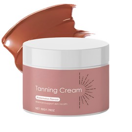 Self Tanning Lotion - Gradual Tan Moisturiser - Hydrating Fake Tan for Dry Skin - Sunbed Cream Accelerator with Coconut Oil & Vitamin E - Even Skin Tone, Natural Glow for All Skin Types